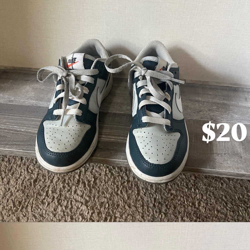 Kids Blue and White dunks